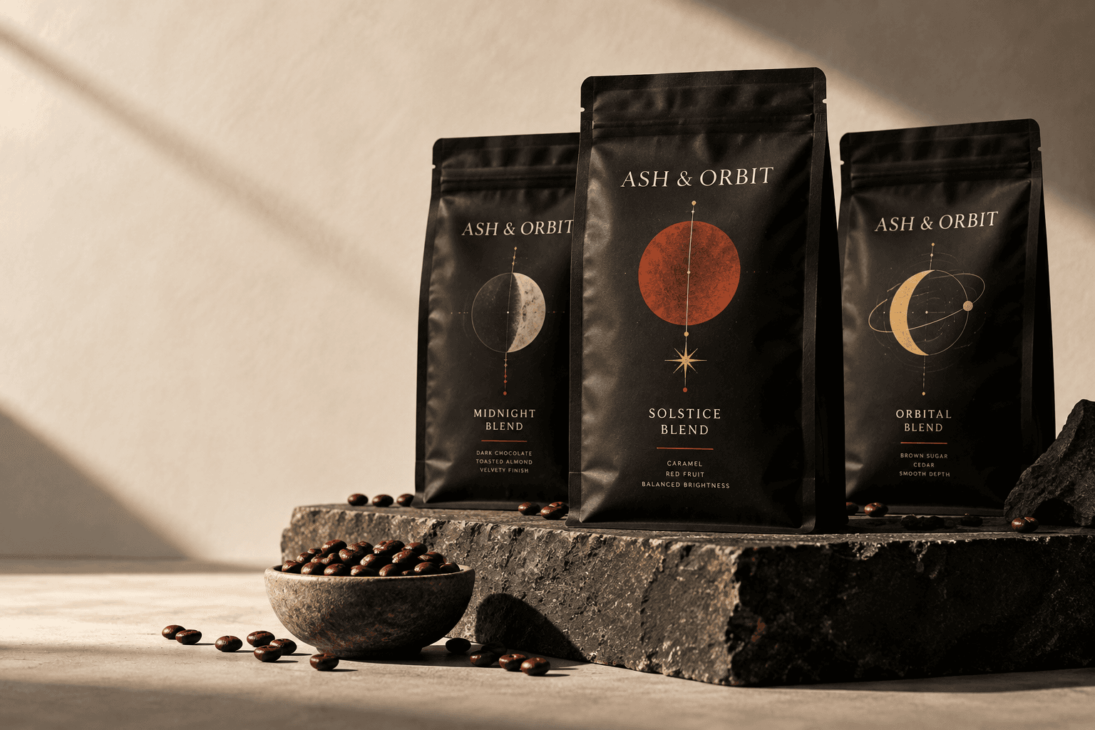 Ash and Orbit coffee collection